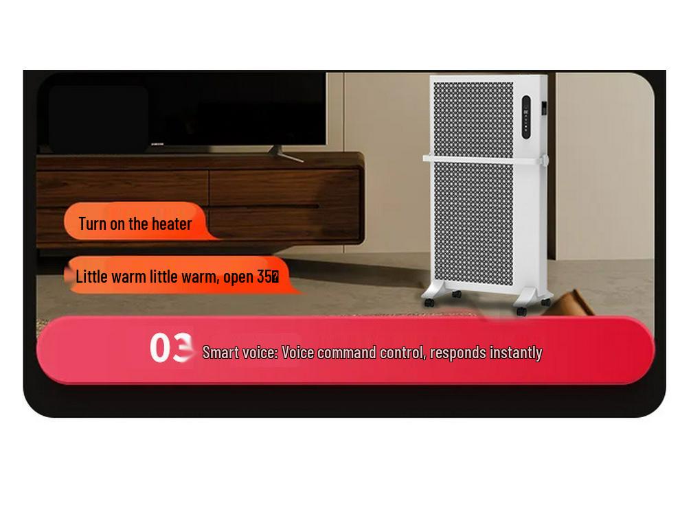 Graphene Energy-Saving Multifunctional Electric Heater with Humidifier and Voice Remote Control.