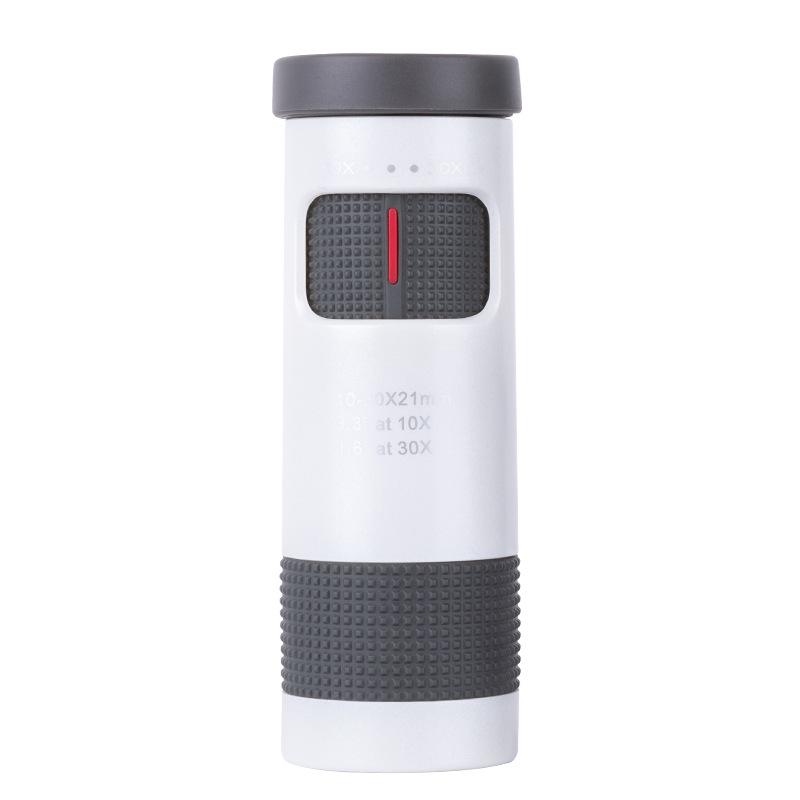 LUXUN 10-30x21 Pocket Monocular: Variable Magnification, High-Definition, Three Colors, Portable for Outdoor Use