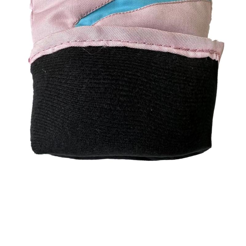 Anti Slip Snow Gloves Adjustable Wrist Strap Gloves Warm Mittens Outdoor Skiing Gloves Skating Essential for 3-16T Kids