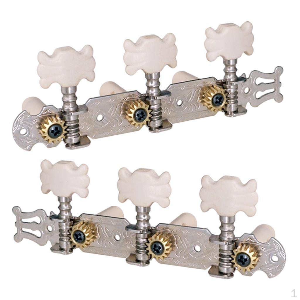 Set of 2 Classical guitar Instruments tuning Pegs Machine Heads Parts