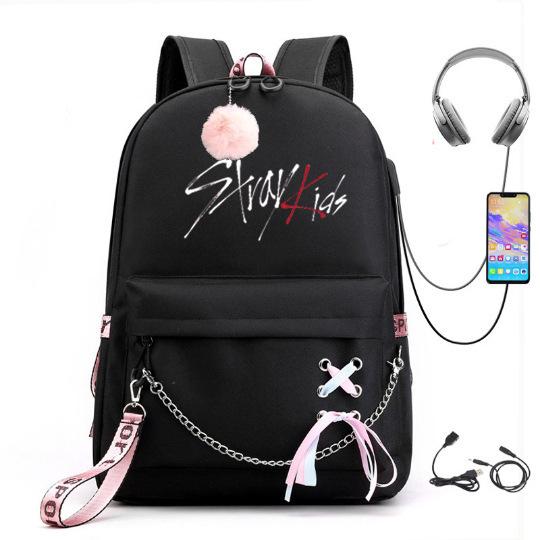 Straykids Combination Peripheral With Backpack Backpack School Bag Student Male Female Large Capacity
