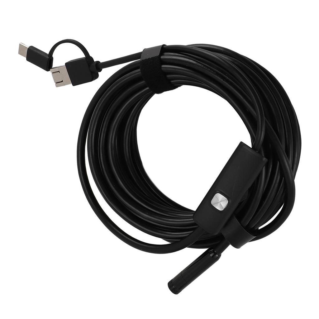 USB C Endoscope Camera with Adjustable LED Light 8mm 1200P Borescope with Snake Camera IP68 Water Resistant USB