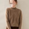 Fanzhen Women's Thick Cashmere Blend Half-High Collar Sweater