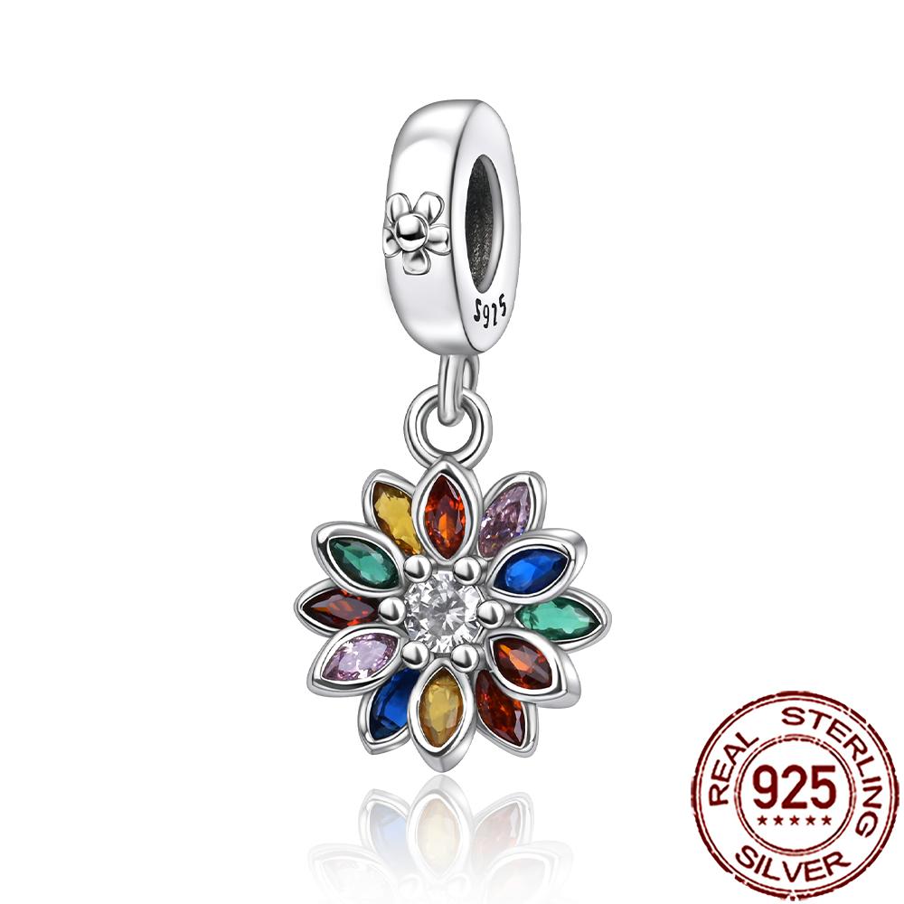 Spring New Charms Genuine Copper Floral Bee Firefly Style Butterfly Beads Fit Original Bracelet Necklace Handmade DIY Jewelry