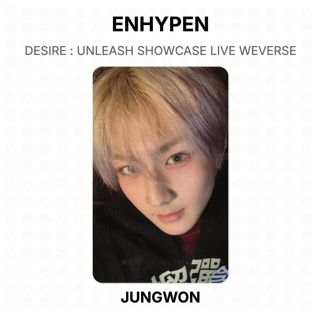 ENHYPEN PRAGNIENIE : UNLEASH SHOWCASE LIVE WEVERSE Oficjalna Fotokarta