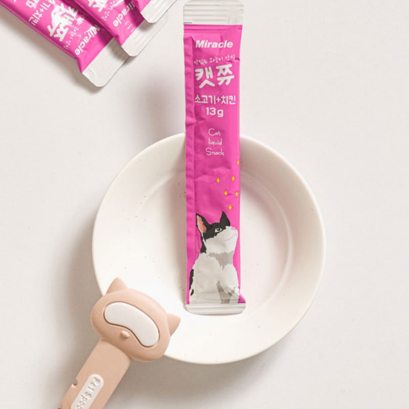 [Pet] Cat Choux Sticks 5 Pieces Beef & Chicken