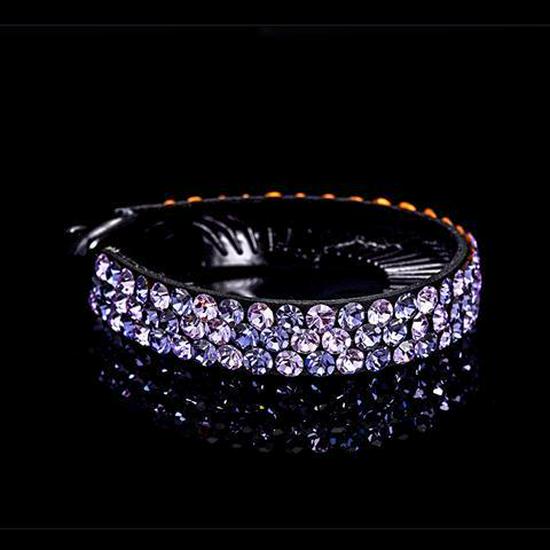 

Корейская плойка со стразами: Изысканная заколка-банан для хвостика в виде листа бриллиантовой ивы для женщин.