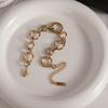 Simple Elegant Designs Gold Silver Two Tone Stainless Steel Circular Bracelet Stylish Jewelry for Women