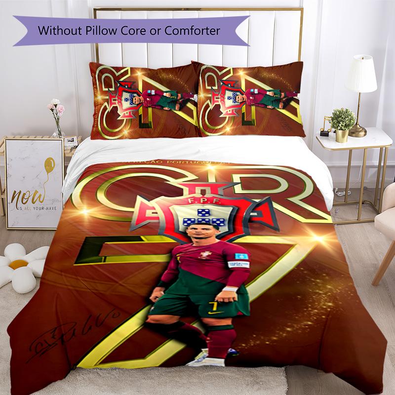 CRF 7 3pcs Bedding Set Duvet Cover Closure Includes 1 Duvet Cover & 2 Pillowcases for All Seasons Bedroom Home Dorm Decor