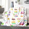 Peppa Pig Theme Printed Blanket - Perfect for Couch, Bed, Travel & Outdoor Use | Machine Washable, Cozy & Durable.