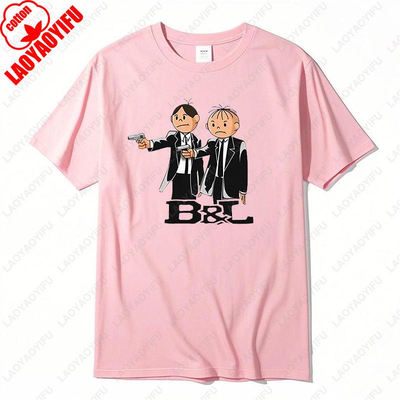 

Болек и Лёлек Польша Смешная футболка Мужская оригинальная футболка оверсайз Женская повседневная Польские мультфильмы ПНР Подарок Хлопковые футболки 4XL