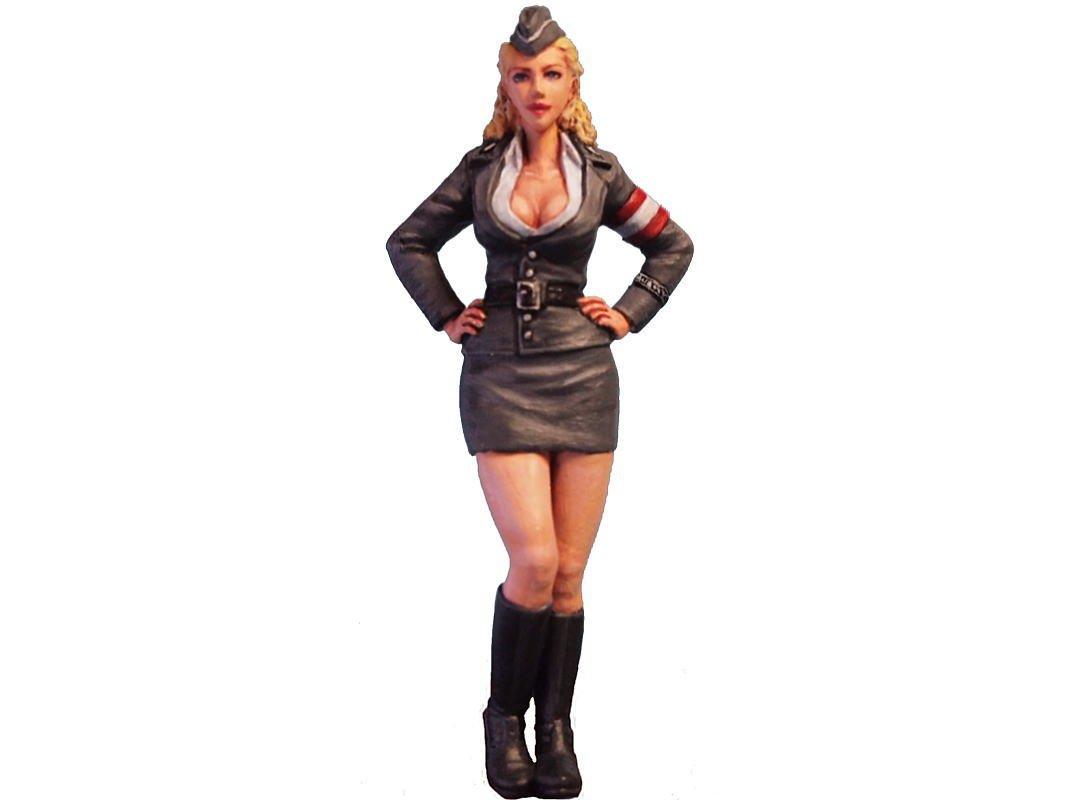 

Модель Авроры Фигурка Девушка Гараж Набор AM04 1/24 Military ver.2
