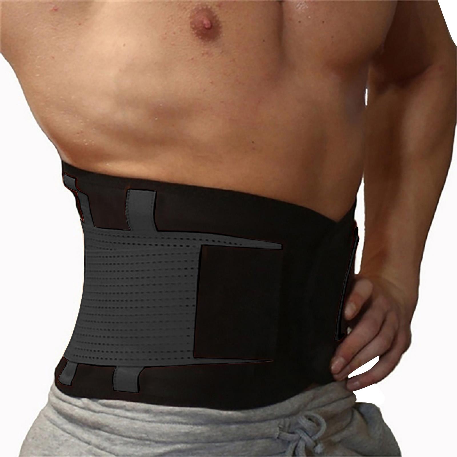 All Seasons Support Belt Sports Girdle Elastic Abdominal Belt Rubber Corset L чёрный