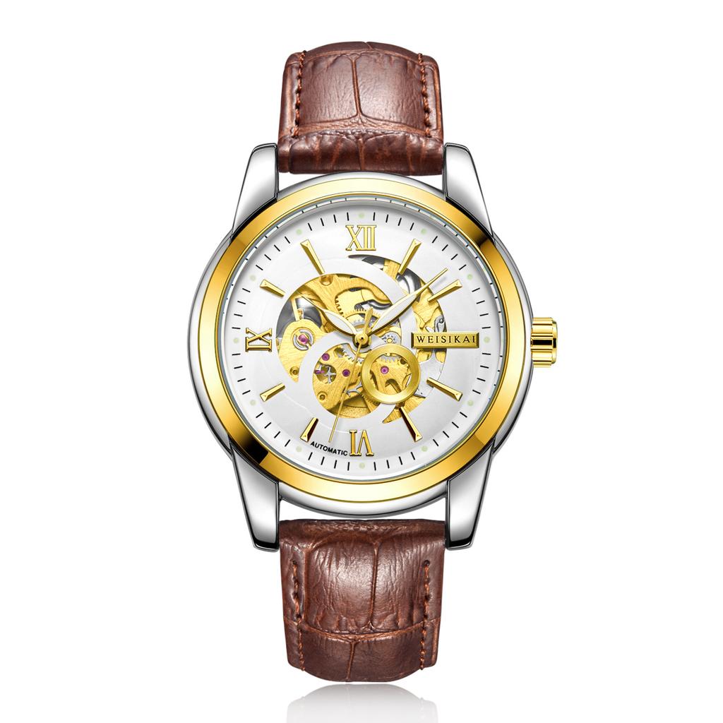 New TOP Brand Luxury Men's Watch With Box Hollow Fashion Sports Waterproof Fully Automatic Men's Mechanical Watches