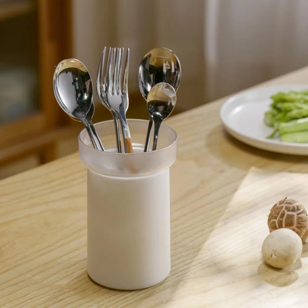 Kitchen Utensil Holder Drainage Chopsticks Container Cutlery Storage Rack for Tabletop Spoon Fork Organizer