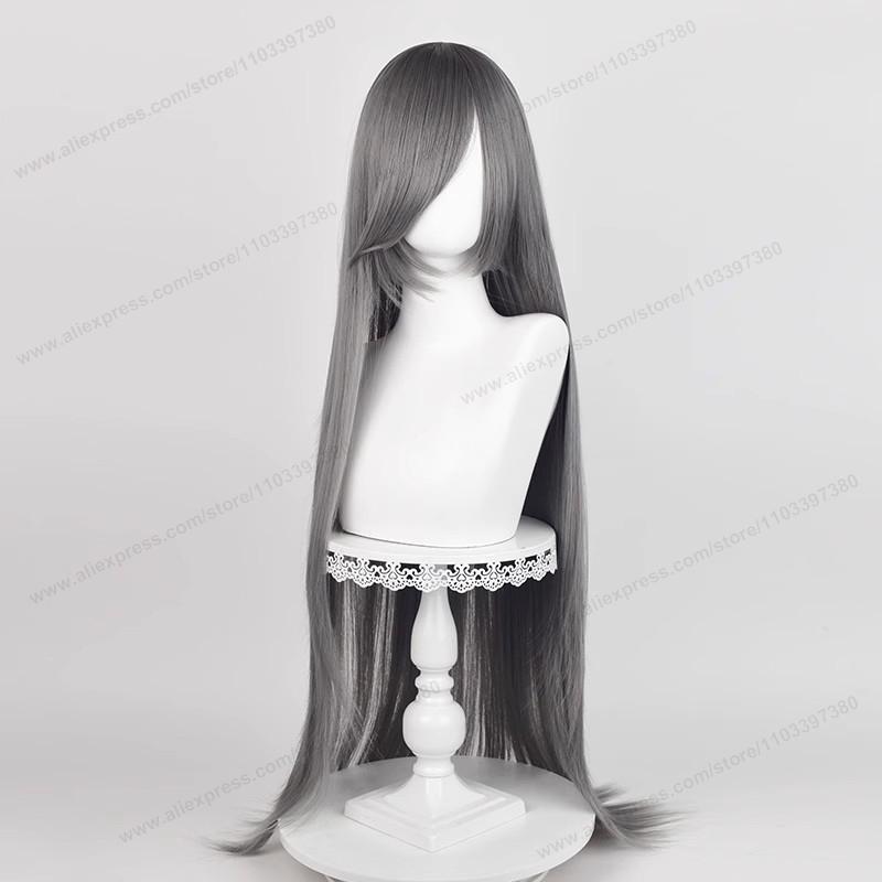 Anime 100Cm Long Staight Cosplay Synthetic Wig Black White Red Pink Brown Gold Blue Women Heat Resistant Hair High Quality Wigs