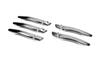 Handle Pads (stainless Steel) 4 Pcs, OmsaLine - Italian Stainless Steel for Peugeot Expert 2017-