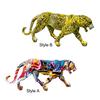 Leopard Statue Fashion Resin Craft Decorative Animal Statues Animal Statue for Home Cabinet Book Shelf Bedroom Decoration