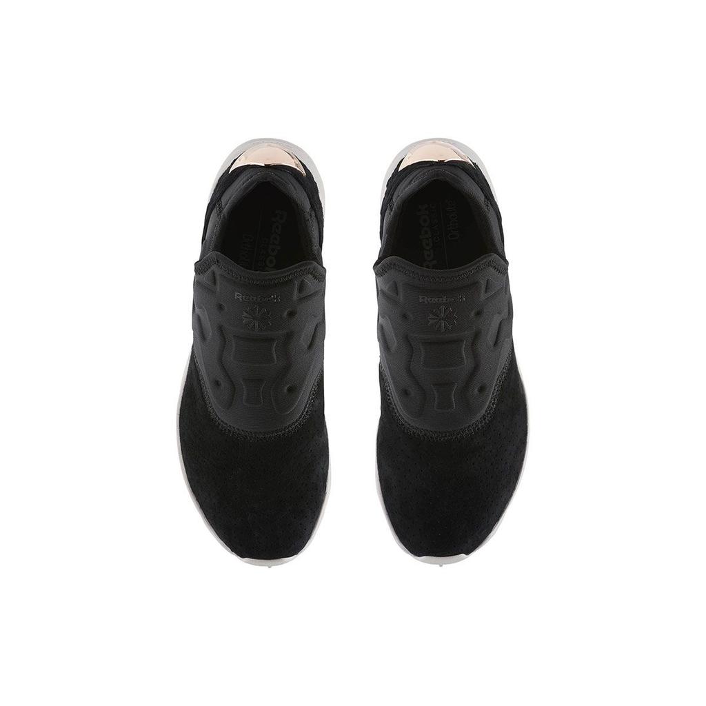 Reebok Furylite Slip On FBT Low Top Sneakers Women Sneakers Black BS6413