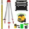 VEVOR Grüner Rotationslaser-Kit 500M+1,65M Aluminium-Stativ+5M Laser-Nivellierlatte