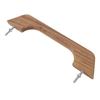 Teak Handrail 12 Inch Single Loop Handle Ergonomic Weather Resistant Wood Marine RV Boating Armrest Accessories