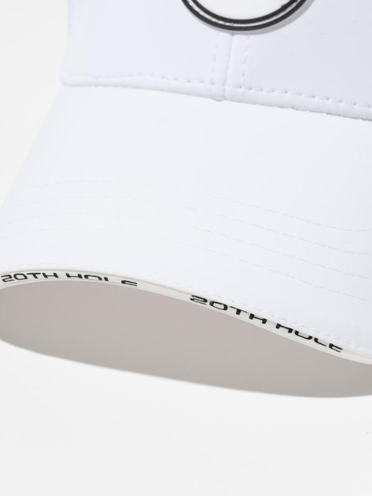 20TH HOLE 20 Pattern Silicone Wappen Ball Cap [White]