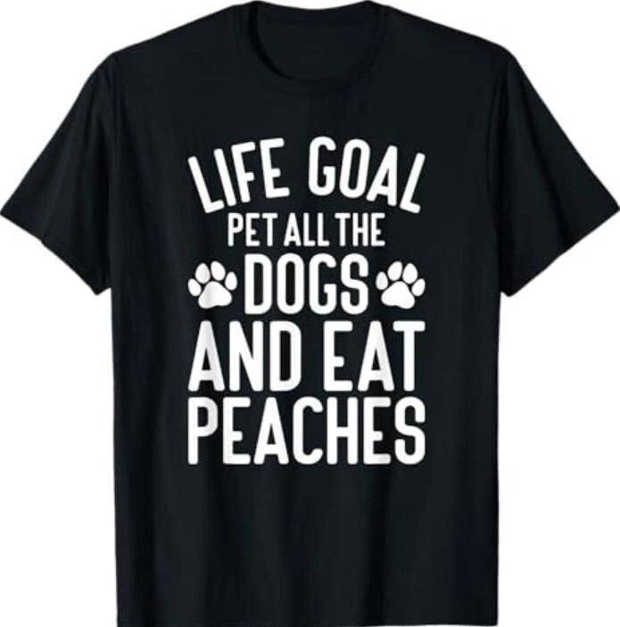 Peaches Pet All The Dogs Funny Dogs and Peaches T-Shirt XL