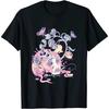 Pastel Goth Girl Flower SKull Kawaii Gothic Creepy Cute Shirt S-3XL