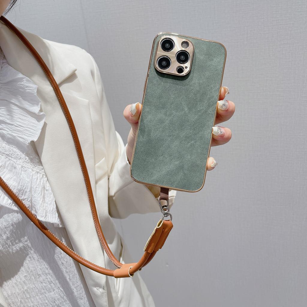 Universal Crossbody Leather Strap Chain For Smart Mobile Phone Case iPhone 120CM Sports Leather Colorful Nylon Single Cord Rope
