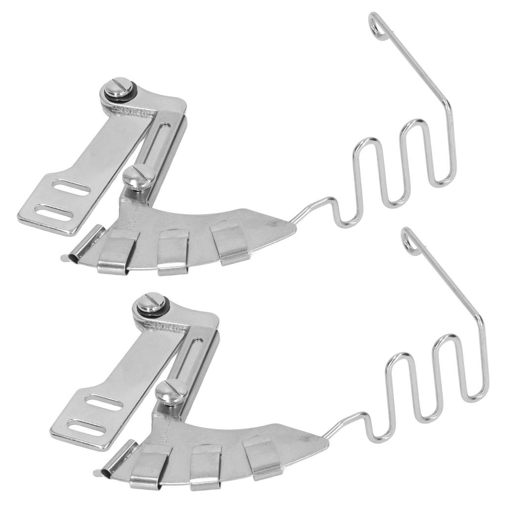 2 Pieces Lockstitch Sewing Machine Binder 30mm 4 In 1 Mirror Stainless Steel Double Fold Binder for Flatbed Sewing