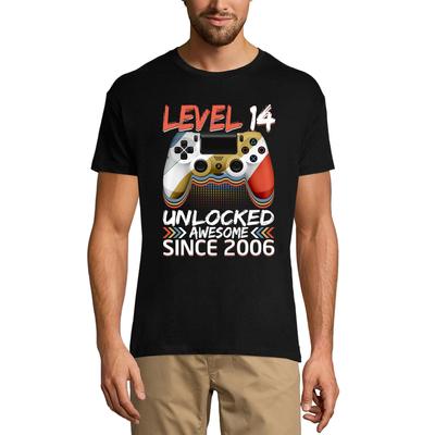 Maglietta da gioco da uomo livello 14 sbloccata dal 2006 - Regalo per il 14° compleanno