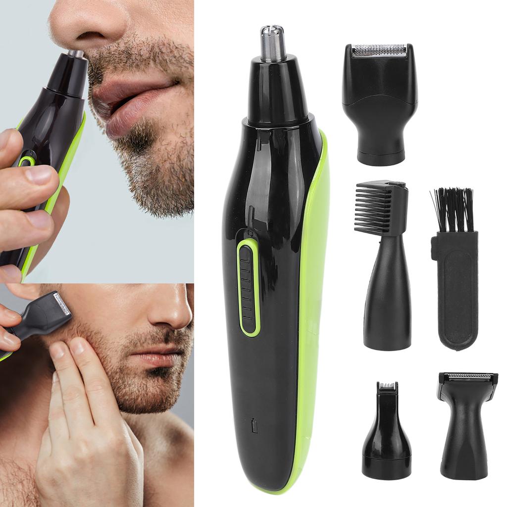 Nose Hair Trimmer Set USB 5 in 1 Electric Facial Ear Hair Eyebrow Trimmer for Home