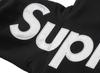 Supreme Felpa con cappuccio e applicazione in raso (26SS) """Nero"""