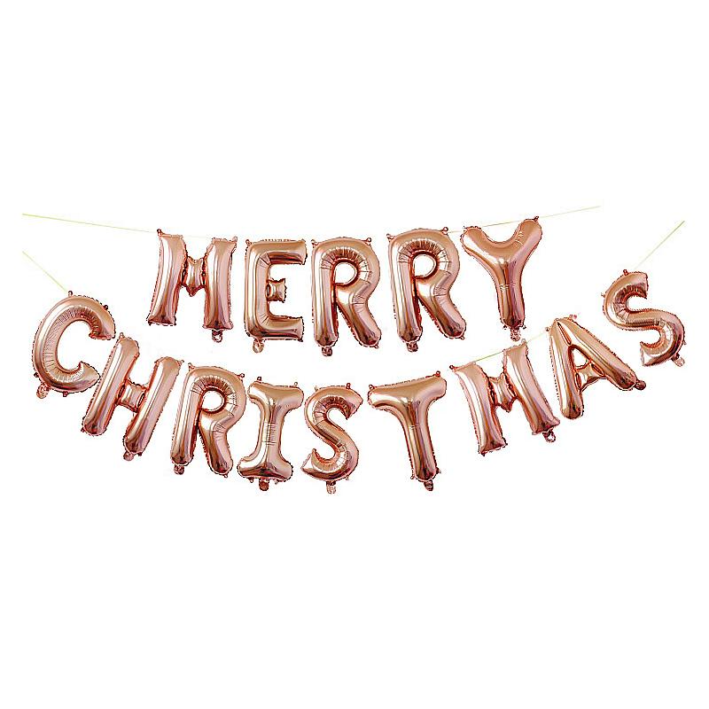 New 16Inch Merry Christmas Letter Foil Balloons Alphabet Air Balloon Christmas Decorations Globos Xmas Ornament Party Supplies