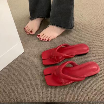 Mode Mode Flach Damen Mittelhohe Absätze Pantoletten Zehentrenner Hausschuhe 2025 Neu Sommer Damen Schuhe Damenabsätze Hausschuhe Pumps Schuhe