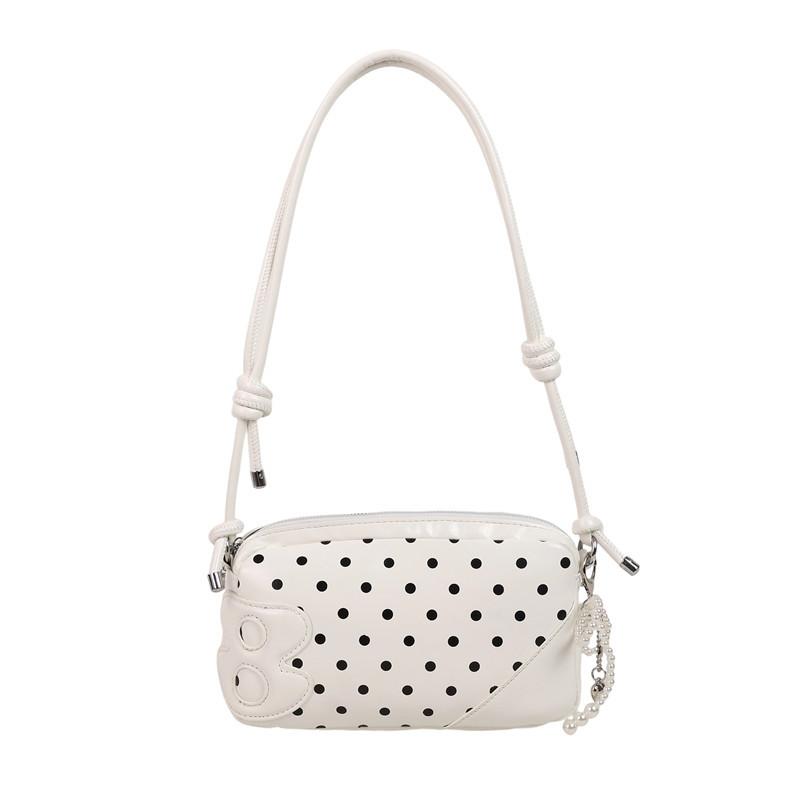 Shoulder women's bag patent leather polka dot Boston handbag fashion versatile new ballet lady oblique span bag