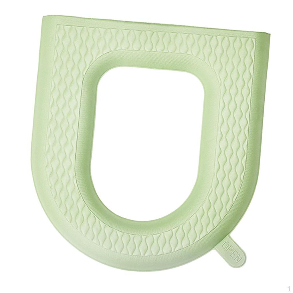 Bathroom Toilet Seat Cover Self Sticky Comfort All Seasons Durable Soft Wipeable Washable for Hotel