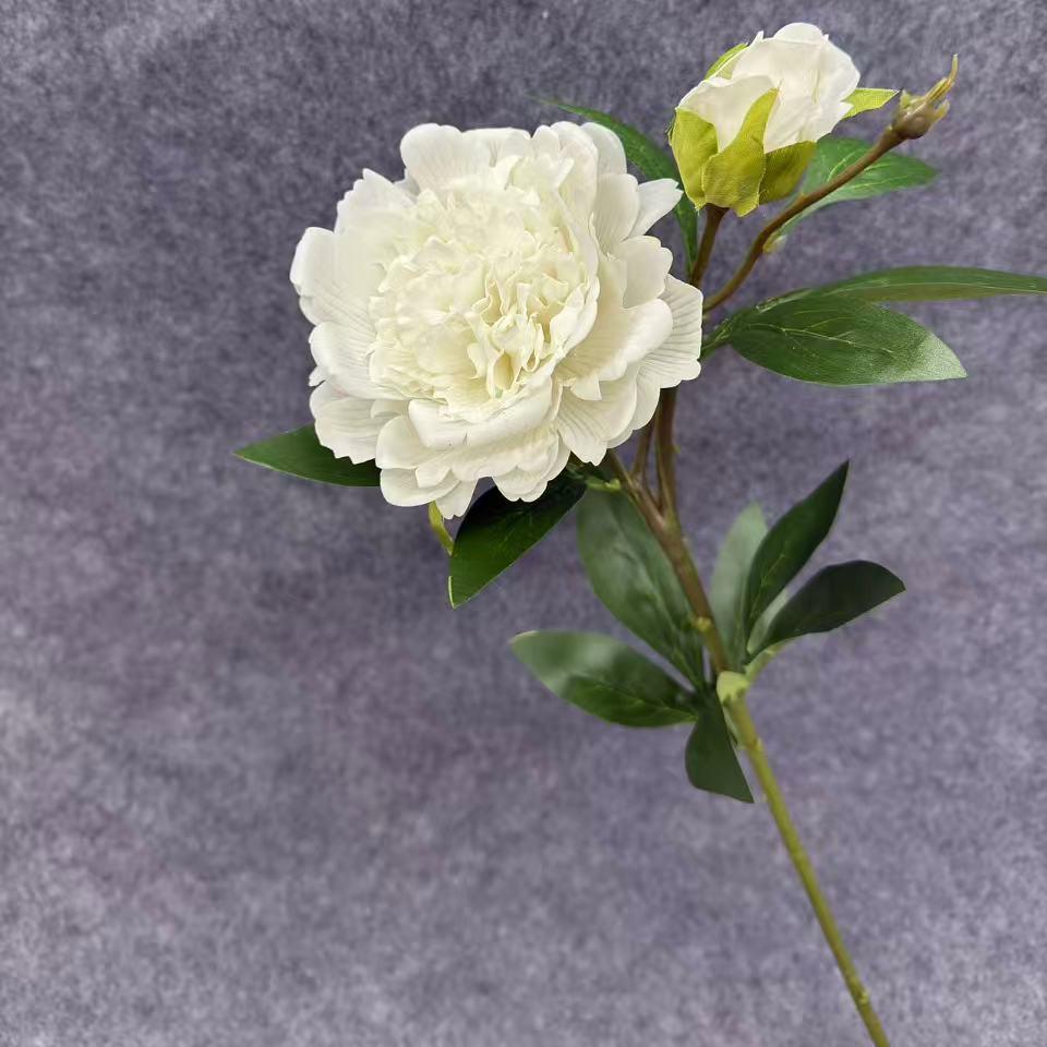 Peony Flower Bouquet for Wedding Decor - Artificial Floral Arrangement for Living Room, Dining Table, and Venue Decoration.
