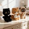 Cartoon Animal Shaking Head Cat Plush Toy Soft Shaking Head Stuffed Cat  Child Toy