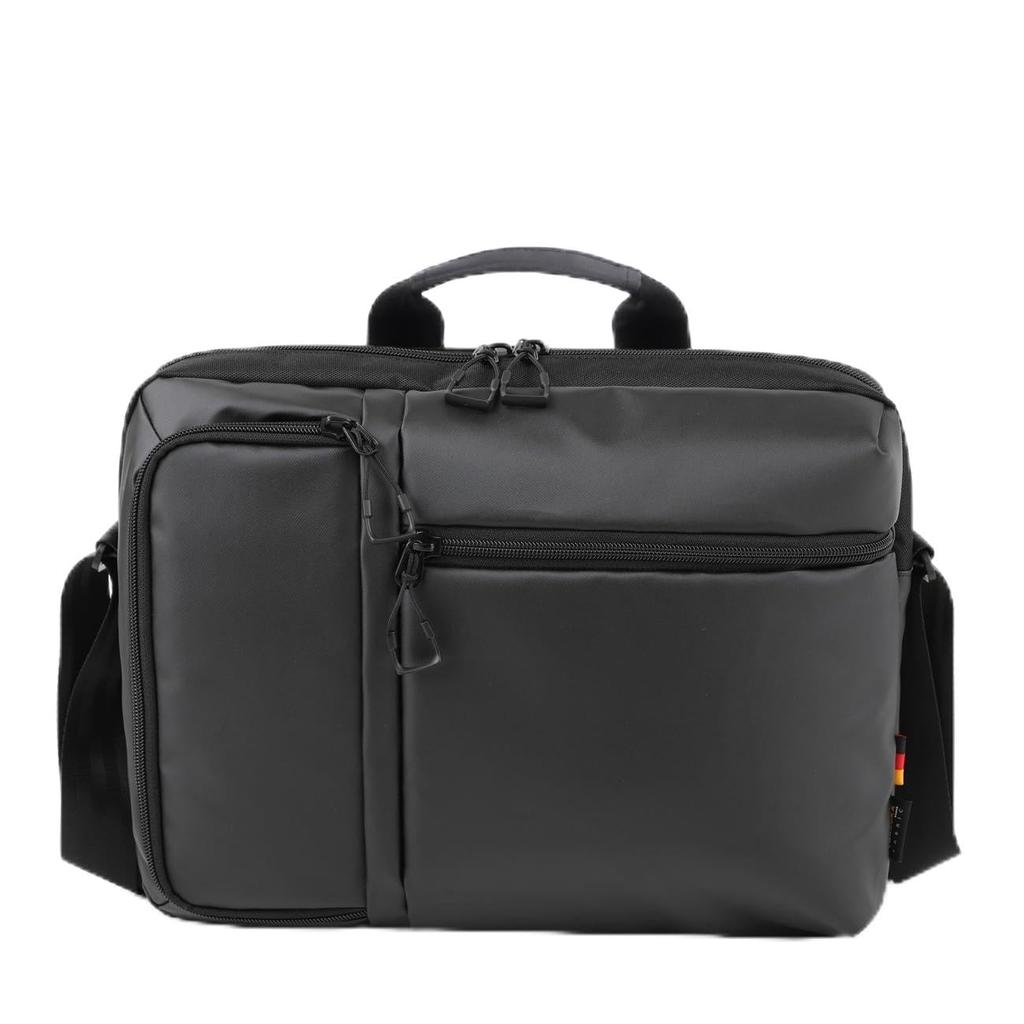 Bermas 60625-10 13-inch Carry-on Shoulder Bag, Black