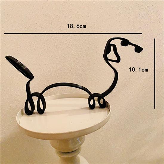 Decor Fier Câine Artă Minimalistă Sculptură Decorare Decorațiune Casă Meșteșug Foaie de Fier