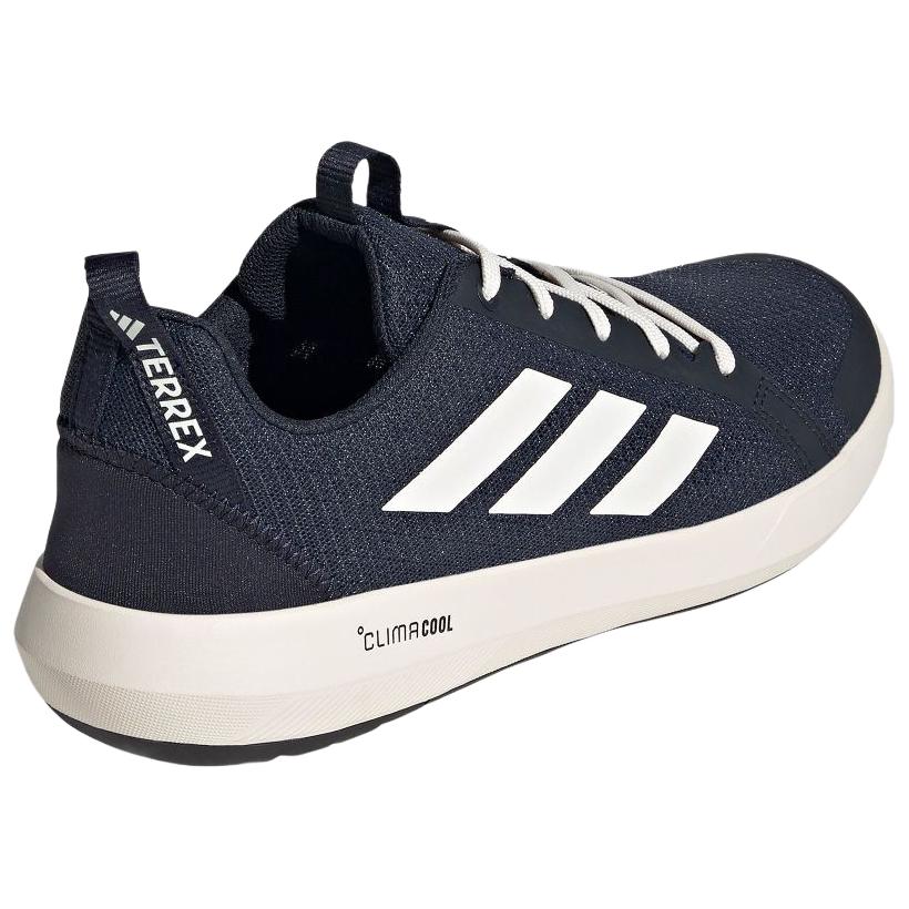 Adidas Terrex Boat Climacool Comfortable Soft Non-Slip Breathable Grip Low-Top Hiking Shoes Unisex Hiking Shoes Deep-Blue JI3500