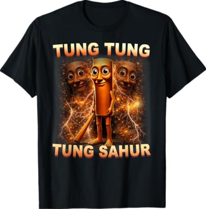 Tung Tung Tung Sahur ruft Lustiges italienisches Brainrot T-Shirt