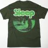 SLEEP Band DOPESMOKER Algodão Pesado Verde Tamanho Único Camiseta Para Homens SE432 Camiseta Unissex