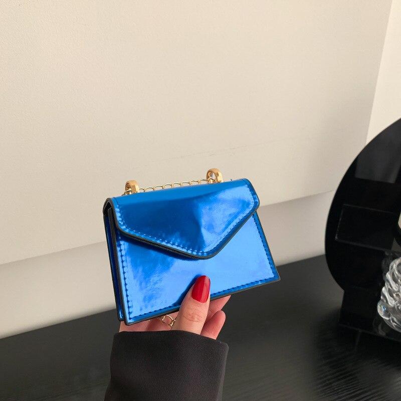 New Laser Shoulder Bag Mini Cute Chain Lipstick Bag Crossbody Coin Pouch for Women