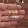 Taylor Digital Swift Signature Stainless Steel Necklace Pendant Letter Fashion