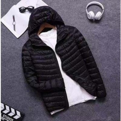 Men's Autumn and Winter Down Jacket Fashion Hooded Super Light Warm Slim Coat Down Jacket Men's Coat