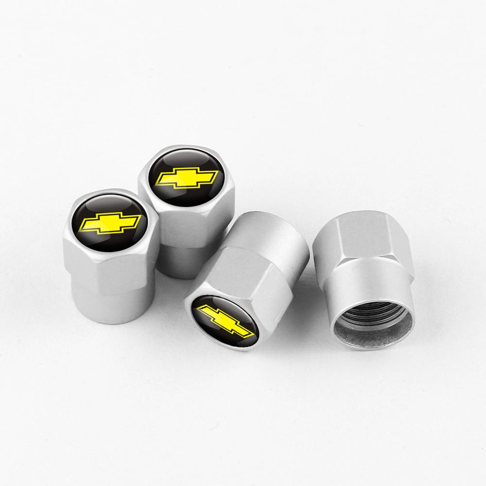 

4Pcs Metal Car Wheel Tire Valve Stem Caps Rim Tyre Accessories For Chevrolet Trax Cruze Camaro Orlando Cavalier Corsa Volt Sonic
