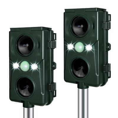 Besince Animal Repellent Set of Detection Bird and Pest Solar USB PIR IPX4 Pest Prevents Animal Cat Bird and Animal 5 Infrared Two Ultrasonic Outdoor