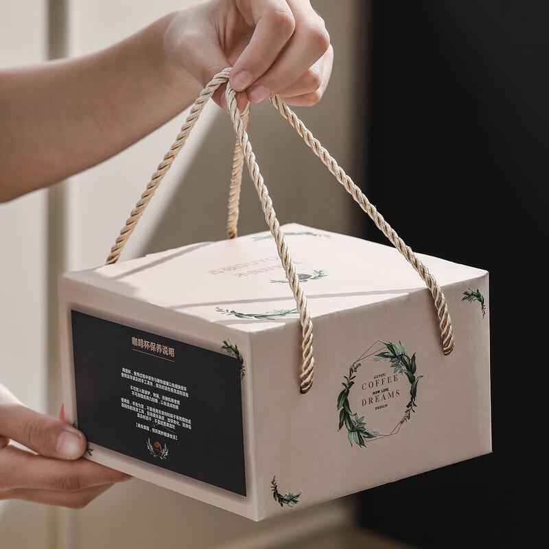 Guyou Leichter Luxus Europäischer Stil Keramik Kaffeetasse mit Untertasse